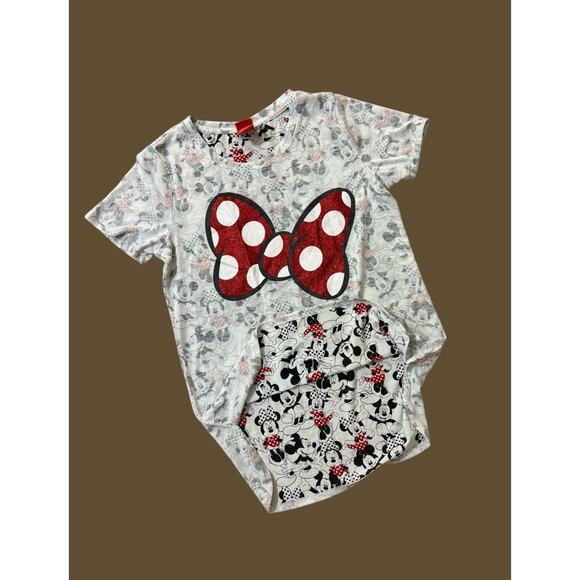 Disney Minnie Mouse Graphic Bow Sparkles T-Shirt Child’s Youth Girls XL (14/16) - Picture 2 of 5
